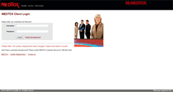 Desktop Screenshot of my.medtox.com
